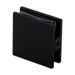 Matte Black 2 x 2 (51 x 51 mm) Wall Mount Designer Series Glass Clip 3