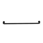 Matte Black 24 Single Mount Tubular Towel Bar with Washers